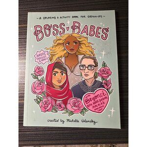 NEW Boss Babes Coloring and Activity Book Notable Women Power 2016 RBG Hillary